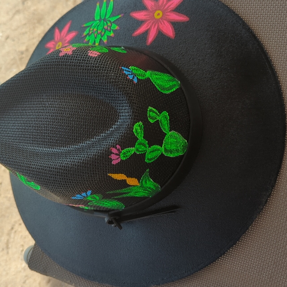 Hand Painted Hat - image 5
